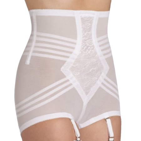 Women's Rago 6109X Plus Shapette No Roll High Waist Brief (White 5X)