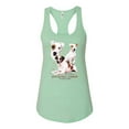 thumbnail image 2 of If It's Not a Jack Russell Terrier It's Just a Dog | Womens Dog Lover Jersey Racerback Tank Top, Mint, Large, 2 of 3