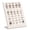 Beige, variant on Ring Display Stand, Velvet Ring Holder, 50 Slots Rings Organizer Jewelry Display Tray, L-Shaped Jewelry Organizer Stand for Rings Earrings Selling (Black 1Pcs)