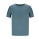 thumbnail image 5 of Hombres Pantalones Cortos Sólidos Tamaño Grande Mitad de Manga Cuello Redondo Superior, Blusa de Moda Casual para Al Aire Libre Y Diario, 5 of 7