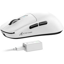 ATTACK SHARK R6 39g SUPERLIGHT Mouse, PixArt PAW3950MAX Gaming Sensor, Wireless 8K Mouse, MCU Nodic 52840, BT/2.4G/Wired Gaming Mouse, Adjustable DPI 42000, for Win11/Xbox/PS/Mac -White