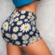 thumbnail image 4 of Fotbe Daisy Floral Shorts Sin Costuras – Shorts Deportivos de Cintura Alta para Mujer, Elásticos para Gimnasio, Yoga, Running o Ciclismo-Medium, 4 of 8