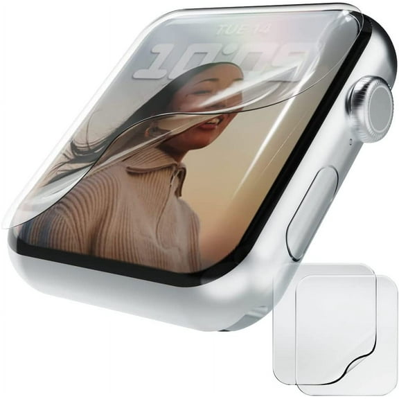 2 Pack Screen Protector Compatible for Apple Watch Series 6 / 5 / 4 / SE 40mm, Clear TPU