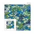 thumbnail image 6 of NextWall Bright Blue & Sap Green Floral Meadow Peel and Stick Wallpaper, 6 of 8