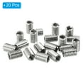 thumbnail image 3 of Unique Bargains Adaptateurs de Filetage Manchon Réducteur Écrou 20 Pcs M8x1.25 Mâle à M6x1 Femelle Écrou de Réparation 12mm, 3 of 7