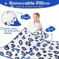thumbnail image 3 of White and Blue Of Leopard Print Toddler Nap Mats for Kids Preschool,Sleeping Mat Bag or Kids,Toddler Sleeping Bag,Toddler Nap Mat or Daycare, 3 of 6