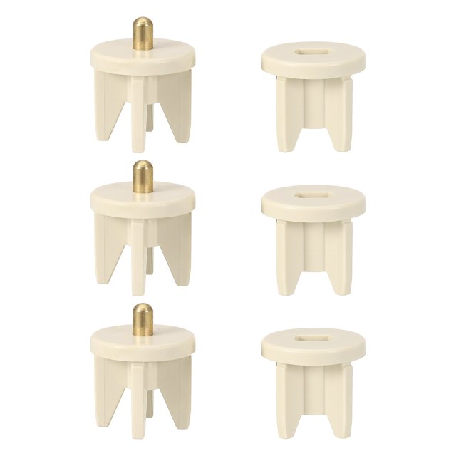 Uxcell 3Set Replacement Shade Parts Clutch Plug, 1.5 Inch Roller Blind Repair Kit Universal Blind Replacement Parts, Beige, 28mm Clutch Plug