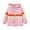 Pink, variant on Girls Windbreaker Jacket Lightweight Colorblock Hooded Full-zip Rain Coat Fall Spring Outerwear 2-10 Years (2 Years, Purple)