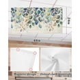 thumbnail image 7 of Fluorescent Light Covers for Ceiling Lights 3 Pack, Blue Teal Botanical Magnetic Ceiling Light Covers 2x4ft for Classroom Office School, Weeping Fall Eucalyptus Leaves Rustic Drop Ceiling Light Shade, 7 of 7