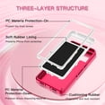 thumbnail image 2 of I-HONVA For Google Pixel 7A Case,3-Layer Military Grade Drop Protection Anti-Slip Rugged Shockproof Dustproof Protection 6.2 inch Phone Case,Pink White, 2 of 6