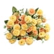 thumbnail image 3 of 20 cabezas de claveles artificiales para decoración de bodas y hogares Café ligero, 3 of 8