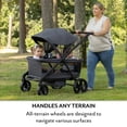 thumbnail image 2 of Evenflo Omni Crew 3-in-1 Stroller Wagon, Licorice Black, 2 of 7