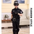 thumbnail image 2 of Ropa de policía para niños pequeños Ropa de policía especial Ropa de actuación de policía de tráfico para niños pequeños Ropa de actuación de juegos de rol de soldados para campamentos de, 2 of 4