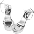 thumbnail image 3 of WORGEOUS 1 par de sandalias de plataforma súper de tacón alto chic sandalias de tacón alto transparente, 3 of 9