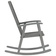 thumbnail image 3 of vidaXL Rocking Chair with Cushions Gray Solid Acacia Wood, 3 of 10