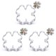 thumbnail image 1 of Inteprter Biscuit Mold Leaf Shape Crafts Non-stick Decorating Tools Cake Stainless Steel Kitchen Mould Embossed Dessert Celebration Type1 NO1, 1 of 6
