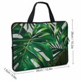thumbnail image 2 of Werpe Palm Leaf Diving Fabric Laptop Handle Bag Computer Protect Case Sleeve Carrying Bag 13inch, 2 of 5
