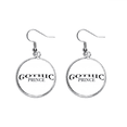 thumbnail image 1 of Man Gothic Manhood Ear Dangle Silver Drop Earring Jewelry Woman, 1 of 3