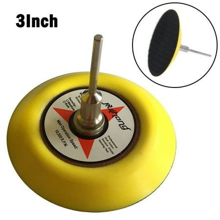 

3Inch Hook and Loop Sanding Pad Backing Pad 3mm Shank for Electric Grinder