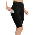 thumbnail image 5 of Sociala Women's Elastic Waistband Yoga Bike Board Shorts High Rise Sport Workout Shorts With Two Pockets, 5 of 6