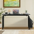 thumbnail image 4 of Mesa para Cama con Ruedas Ajustable - Escritorio Móvil de 120 cm con Altura y Longitud Regulables de 32 a 47 Pulgadas - Superficie Inclinable en 5 Posiciones y Estructura de Acero con Acabado Negro, 4 of 8