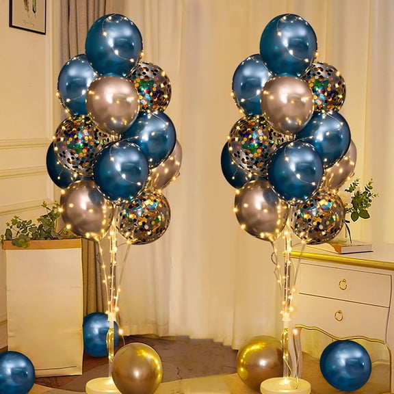 Frantlna Balloon Stand Kit Table & Floor Centerpieces, with String Light, for Wedding Christmas Adult Birthday Men Bachelor Party