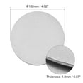thumbnail image 2 of Uxcell 102mm(4.02") Round Coasters PU Cup Mat Pad for Tableware Silver Tone 2 Pack, 2 of 5