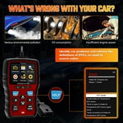 OBD2 Scanner, VDIAGTOOL VD30 10 Modes Check Engine Fault Code Reader, Diagnostic Scan Tool Red