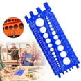thumbnail image 1 of Thread Checker, Nut and Bolt Thread Checker, Bolt Size and Thread Gauge, Bolt Size Finder, Wall-Mountable Bolt Thread Identifier Gauge with Inch & MM Ruler, 8.66x3.35", 1 of 6