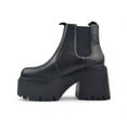 thumbnail image 4 of Windsor Smith Womens Black Leather Platform Ankle Chelsea Boots - Tricky, 4 of 6