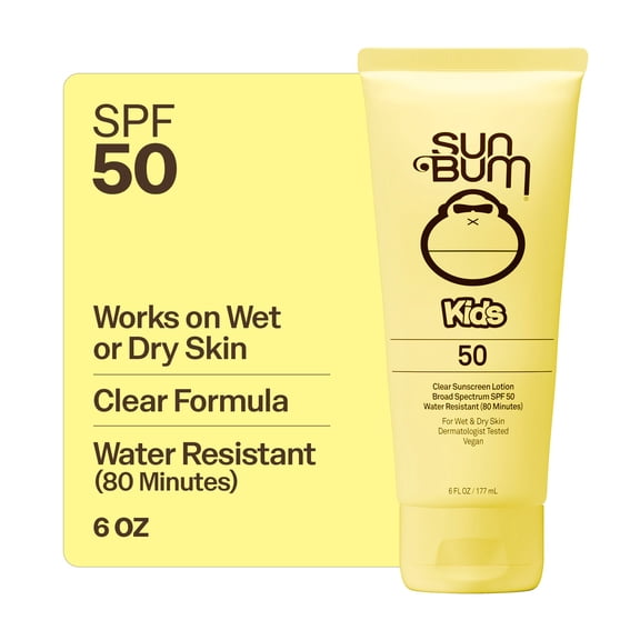 Sun Bum Kids Clear Sunscreen Lotion, SPF 50, 6 fl oz