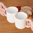 thumbnail image 6 of Malacasa Porcelain Coffee Mugs Set, 16 oz Coffee Cups Set of 4, Dishwasher & Microwave Safe, White, 6 of 8