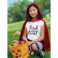 thumbnail image 2 of Trick Or Treat Quote T-Shirt Juniors -Image by Shutterstock,  x-Small, 2 of 4