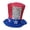 A, variant on B Patriotic Uncle Sam Top Hat With Sequins, Usa Flag Festival Party Hat For Independence Day Celebration, Red White Blue Costume