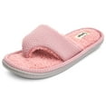 thumbnail image 2 of Floopi Women's Memory Foam Soft Knit Thong Slipper W/French Terry Insole/Lining & Knit Side Trim, 2 of 5