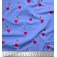 thumbnail image 1 of Soimoi Silk Fabric Dot,Heart & Bird Clip Art Decor Fabric Printed Yard 42 Inch Wide, 1 of 1