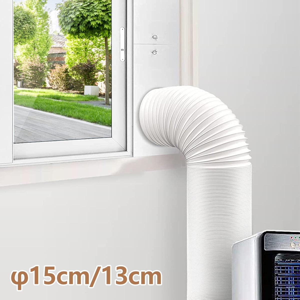 Kyoffiie Portable Air Conditioner Exhaust Hose Expandable AC Vent Hose