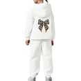 thumbnail image 6 of Girls Pants Sets Bow Print Design Pullover Hoodie Jogger Outfits Clothes, 6 of 7