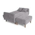 thumbnail image 4 of Sala Modular Sofá Cama Reversible Makora Lino Gris Claro Modelo Avocata, 4 of 9