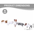thumbnail image 2 of Cute Mini Cat Figurines – Resin Cat Decor for Computer Monitor & Car Dashboard, Small Desk Accessories for Home Office, Monitor Figurines (RL 5 PCS), 2 of 5
