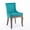 Blue, variant on DONICK Vintage Fabric Upholstered Dining Chairs,Solid Wood Kitchen Dining Room Chairs with Nailheads Solid Wood Legs (Beige,Set of 4)