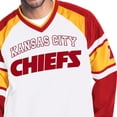 thumbnail image 3 of Men's Starter  White Kansas City Chiefs Infield Play Raglan Pullover Jacket, 3 of 4