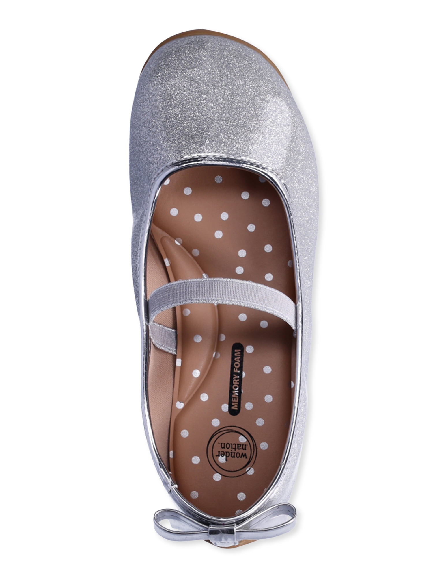 Wonder Nation Little Girl & Big Girl Ballet Flat Dress Shoes