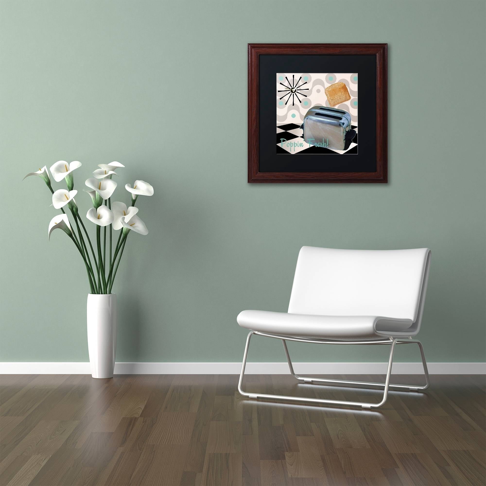 Trademark Fine Art Food & Drink Matted Framed Art ' Fifties Kitchen I ' by Color Bakery