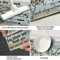 thumbnail image 3 of Farmhouse Kitchen Mats for Floor Set of 2, Floor, Comfort Standing Rugs and Mat, Non-Slip Washable Rug, 17'''' X 47'''' + 17\u201dx30\u201c, 3 of 6