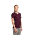 thumbnail image 4 of Sport-Tek Ladies Colorblock PosiCharge Competitor Tee-2XL (Maroon/ Silver), 4 of 6