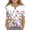 #A02-White, variant on Abcomgle Tshirts for Kids Girls Button Down Vintage Floral Print Tshirt Henley 3/4 Sleeve Toddler T-Shirt Summer Cute Cotton Toddler Tops Girls