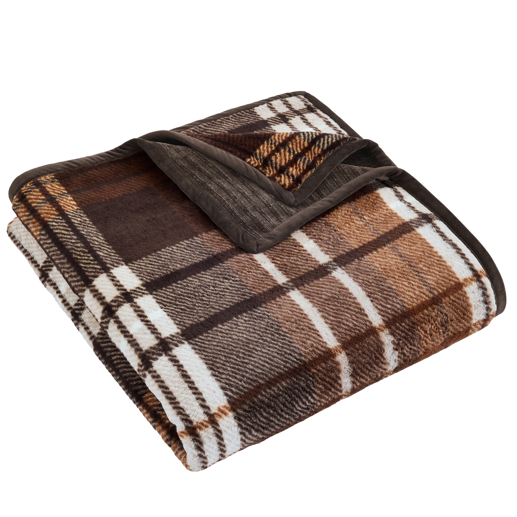 Better Homes & Gardens Chenille Bed Blanket, Brown, Queen Size, 90 x 96 in