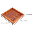 thumbnail image 5 of LYUMO Wood Serving Tray, Food Serving Tray,Small Portable Square Shape Solid Wood Tea Coffee Snack Food Dinning Serving Tray Plate, 5 of 8
