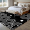 thumbnail image 4 of Boho Geometric Area Rugs 8'x10', Washable Small Throw Rugs for Living Room Patio, Modern Abstract Sun Lines Black Indoor Outdoor Rug Non-Slip Low Pile Carpet Runner Reversible Floor Mats, 4 of 8